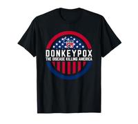 Bandera de Estados Unidos de Donkeypox The Disease Killing America Camiseta