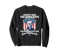 Bandera de Estados Unidos de la Vendimia I Haven't Seen The Democrats Funny Political Sudadera