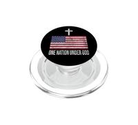 Bandera de Estados Unidos de una nación bajo Dios PopSockets PopGrip para MagSafe