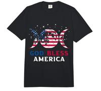 Bandera de Estados Unidos del 4 de Julio God Bless America Comfort Colors Adult Heavyweight T-Shirt