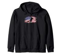 Bandera de Estados Unidos Dodgeball Player Dodgeballer Sport Lover America Sudadera con Capucha