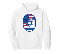 Bandera de Estados Unidos Israel, Estrella de David Unity Heritage Design Sudadera con Capucha