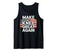 Bandera de Estados Unidos Make My Knee Great Again Camiseta sin Mangas