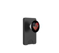 Bandera de Estados Unidos, Noruega, corazón, Herencia Noruega Noruega Americana PopSockets PopWallet para MagSafe