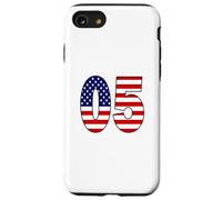 Bandera de Estados Unidos número 05 patriótico cumpleaños - Regalo Nacido en 2005 Carcasa para iPhone SE (2020) / 7/8