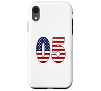 Bandera de Estados Unidos número 05 patriótico cumpleaños - Regalo Nacido en 2005 Carcasa para iPhone XR