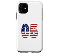 Bandera de Estados Unidos número 05 patriótico cumpleaños - Regalo Nacido en 2005 Carcasa para iPhone 11