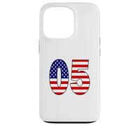 Bandera de Estados Unidos número 05 patriótico cumpleaños - Regalo Nacido en 2005 Carcasa para iPhone 13 Pro