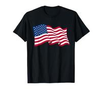 Bandera de Estados Unidos ondeando Bandera Estadounidense Bandera de EE. UU Camiseta