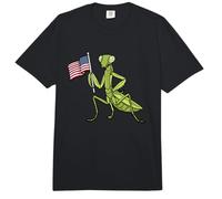 Bandera de Estados Unidos para Amantes de la Mantis Religiosa, 4 de Julio, Mantis de Insectos Comfort Colors Adult Heavyweight T-Shirt