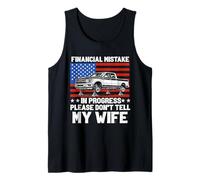 Bandera de Estados Unidos para Amantes de Las camionetas Pickup de Error financiero en Progreso Camiseta sin Mangas