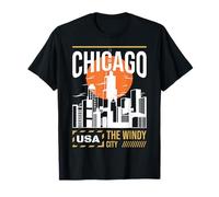 Bandera de Estados Unidos para Vacaciones de Chicago Camiseta