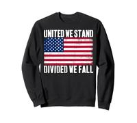 Bandera de Estados Unidos Unidos We Stand Divided We Fall American Patriot Sudadera