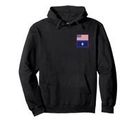 Bandera DE Estados Unidos Y Territorio DE Guam Sudadera con Capucha