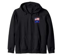 Bandera DE Estados Unidos Y Territorio DE Guam Sudadera con Capucha