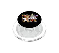 Bandera de Etiopía y Tailandia Raíces etíopes tailandesa PopSockets PopGrip para MagSafe