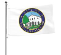 Bandera De Exterior Perro de mar de San Luis Obispo Estandarte de Jardín | Doble Cara Estandarte de Césped Lavable Banderas de Bienvenida para Decoración Casas