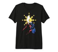 Bandera de Filipinas Raíces Amor Orgullo Filipino Pinoy Heritage Camiseta Premium
