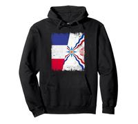 Bandera de Francia Asiria, diseño del Orgullo asirio Sudadera con Capucha