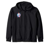 Bandera de Francia con diseño de Gallo Sudadera con Capucha