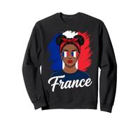 Bandera de Francia Francesa Blag Girl Sudadera
