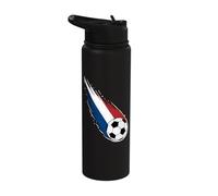 Bandera de Francia Graphic France Pride Heritage Stainless Steel Insulated Water Bottle