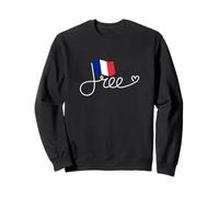 Bandera de Francia Libre - Libertad Francesa Palabra Arte Sudadera