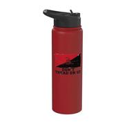 Bandera de Gadsden antiautoritaria izquierdista Stainless Steel Insulated Water Bottle