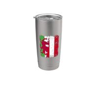 Bandera de Gales Austria | Raíces austriacas galesas Vaso térmico de acero inoxidable de doble pared