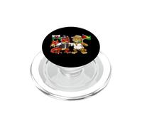 Bandera de Gales y Guyana Raíces galesas guayanesa PopSockets PopGrip para MagSafe