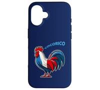 Bandera de Gallo Tricolor de Francia Azul, Blanco y Rojo Carcasa para iPhone 16