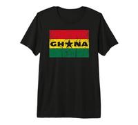 Bandera de Ghana patriótica Envejecida para Hombres, Mujeres y niños Ghana Camiseta Premium
