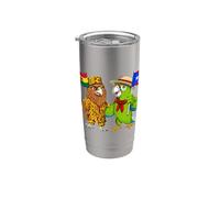 Bandera de Ghana Puerto Rico Raíces ghanesas puertorriqueña Vaso térmico de acero inoxidable de doble pared