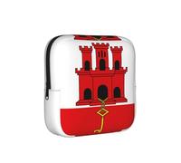 Bandera de Gibraltar Bolsa de almacenamiento a prueba de épocas, funda de viaje de higiene femenina para toallas sanitarias, bolsa mensajera discreta para bolso de oficina