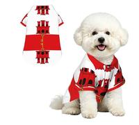Bandera de Gibraltar M Camisa hawaiana para perros pequeños, lindo traje de playa de verano para cachorro, ropa de gato suave y transpirable con botones