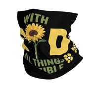 Bandera De Girasol con La Bandera De Jardín De Dios Unisex Bandana Secado Rápido Pasamontañas Microfibra Sombreros para Senderismo Cámping Verano