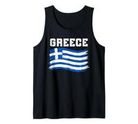 Bandera de Grecia Hellas Herencia Griega Orgullo Helénico Camiseta sin Mangas