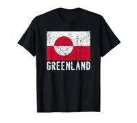 Bandera de Groenlandia envejecida para hombres, mujeres y niños Camiseta