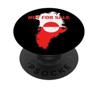 Bandera de Groenlandia y Bandera no a la Venta Compatible con diseño danés PopSockets PopGrip Adhesivo