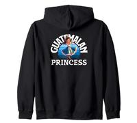Bandera de Guatemala Orgullo Guatemalteco Princesa Guatemalteca Sudadera con Capucha
