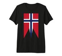 Bandera de Guerra Noruega Noruega escandinava Bandera nórdica Camiseta Premium