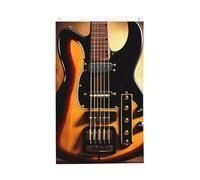 Bandera de guitarra instrumental de 3 x 5 pies, banderas verticales de doble cara, bandera de jardín divertida para patio exterior, pancarta de fiesta para arte de pared, póster colgante para