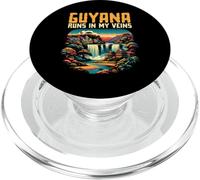 Bandera de Guyana Home Country Homeland Orgulloso Raíces Guyanaese PopSockets PopGrip para MagSafe