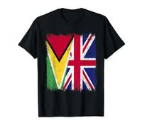Bandera de Guyana Reino Unido Herencia británica de Guyana Camiseta