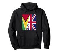 Bandera de Guyana Reino Unido Herencia británica de Guyana Sudadera con Capucha