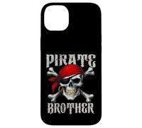 Bandera de Hermano Pirata Jolly Roger y Huesos Cruzados de Calavera para Halloween Carcasa para iPhone 14 Plus