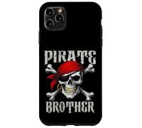 Bandera de Hermano Pirata Jolly Roger y Huesos Cruzados de Calavera para Halloween Carcasa para iPhone 11 Pro MAX