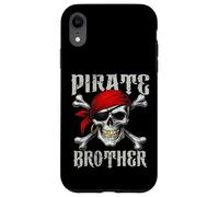 Bandera de Hermano Pirata Jolly Roger y Huesos Cruzados de Calavera para Halloween Carcasa para iPhone XR
