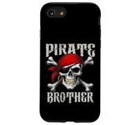 Bandera de Hermano Pirata Jolly Roger y Huesos Cruzados de Calavera para Halloween Carcasa para iPhone SE (2020) / 7/8
