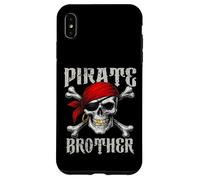 Bandera de Hermano Pirata Jolly Roger y Huesos Cruzados de Calavera para Halloween Carcasa para iPhone XS MAX